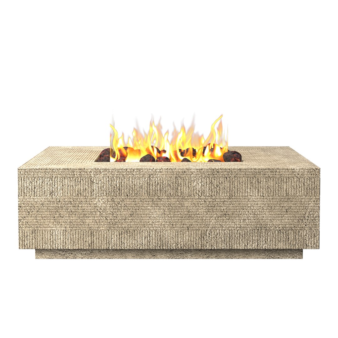 VETRO SQUARE FIRE TABLE 3D Model - TurboSquid 1898135