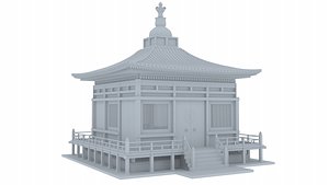 3D japanese temple