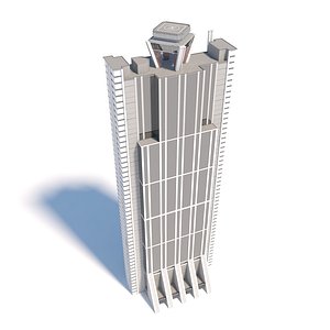 Osaka Prefectural Government Sakishima Building 3D model