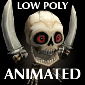 mini Skeleton Low Poly Animated