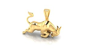 Cow Pendant 3D model