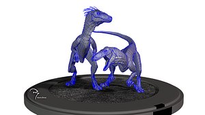 velociraptor zbrush modeled 3D