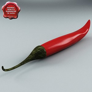 pepper hot chilly 3d c4d