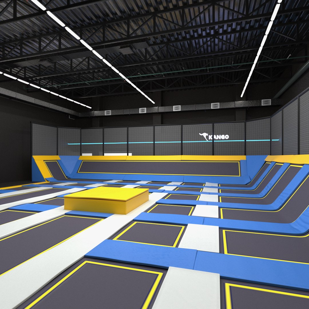 Trampoline Room 3D model preview