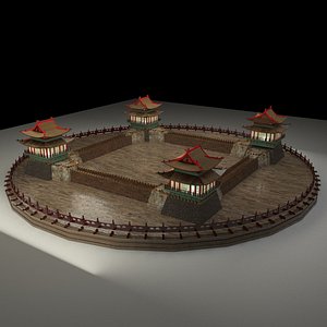 Chinese castle 3D model