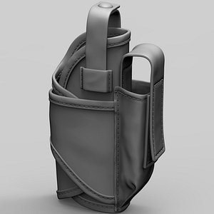 Pistol Holster High and Low Poly