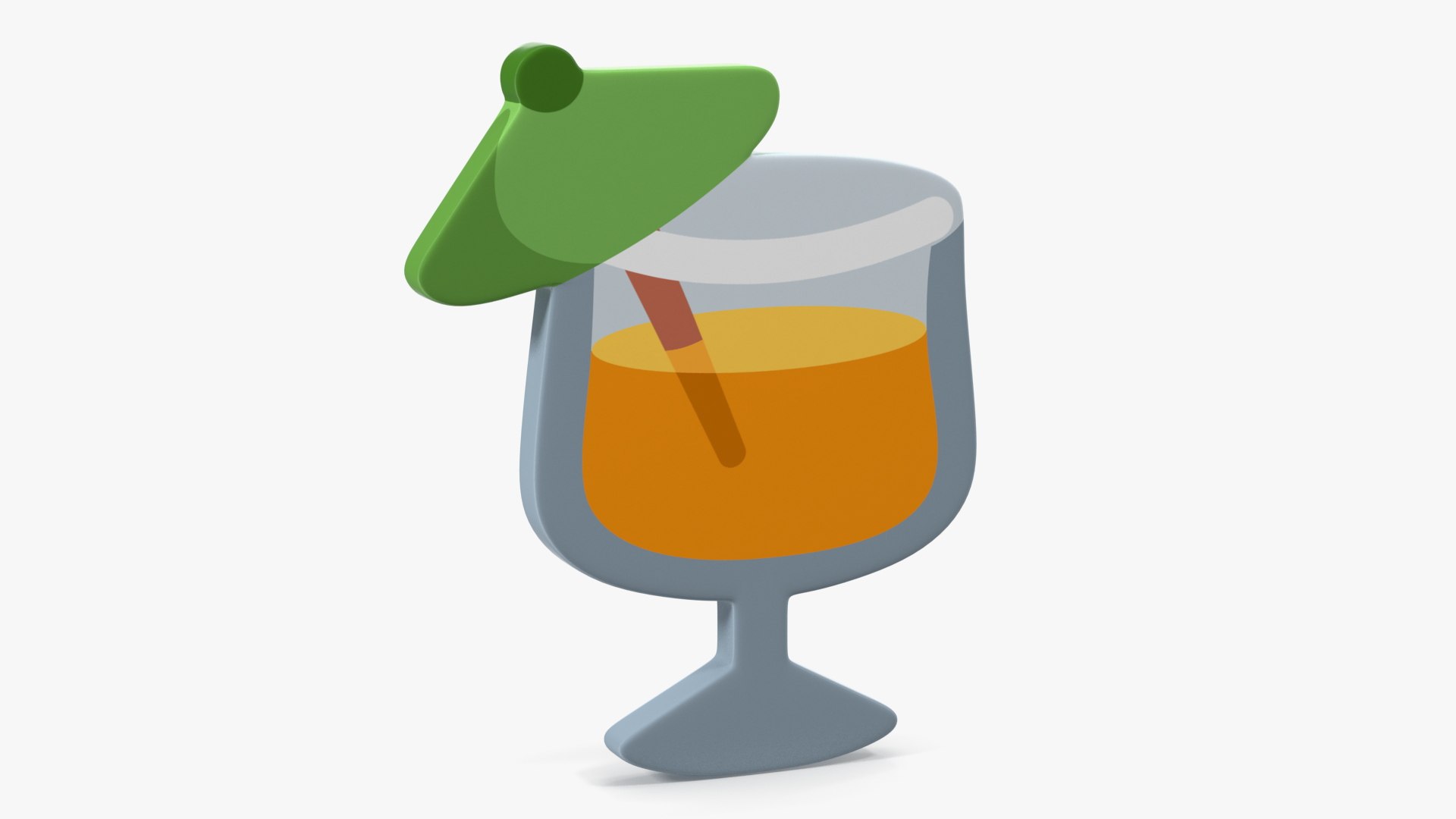Tropical Drink Emoji 3D TurboSquid 1867943