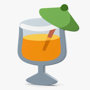Tropical Drink Emoji 3D