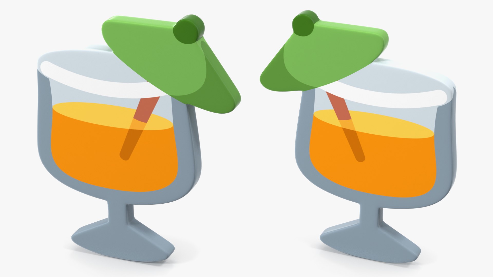 Tropical Drink Emoji 3D TurboSquid 1867943