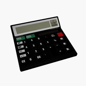 3d model of scientific calculator