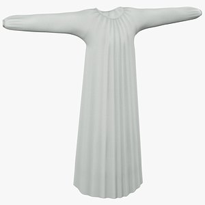 3d model of nightdress clothes