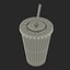 drink cup coca cola 3d model