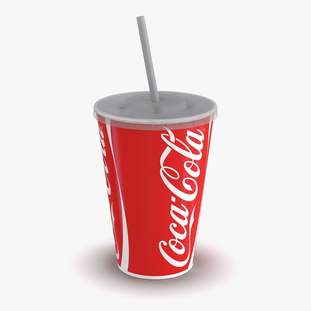 Drink Cup Coca Cola 3D model preview