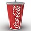 drink cup coca cola 3d model