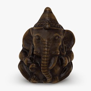 Wooden Ganesha Statue model