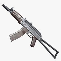 AK-74U AAA FPS Game Ready Weapon Asset