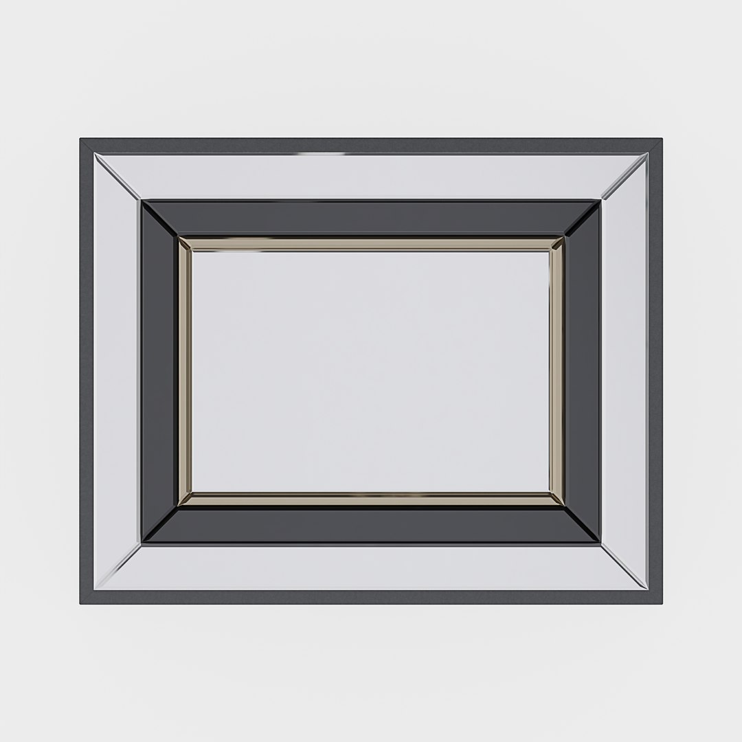 Romance Rectangular Picture Frame Mirror Model - TurboSquid 2334541