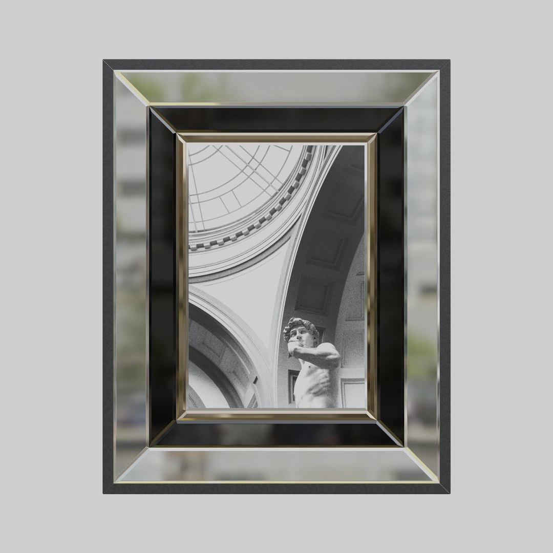 Romance Rectangular Picture Frame Mirror Model - TurboSquid 2334541