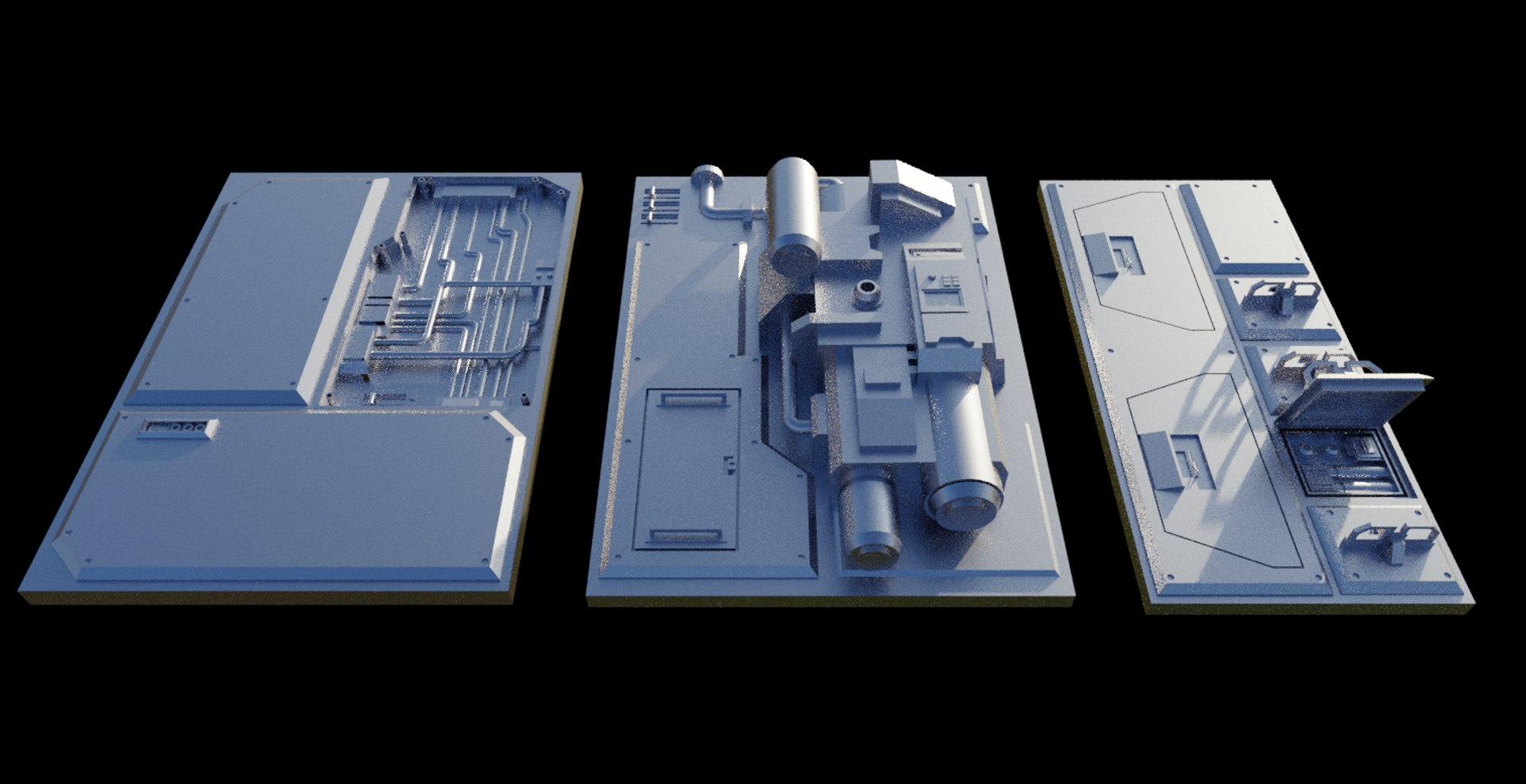 Sci-Fi Wall Panels Covers Pack - 21 Parts 3D model https://p.turbosquid.com/ts-thumb/Ri/rnIph8/Fj/wallpanels10/png/1629633518/1920x1080/fit_q87/7767eedb796795411849f12d9f00e993f04e42a8/wallpanels10.jpg