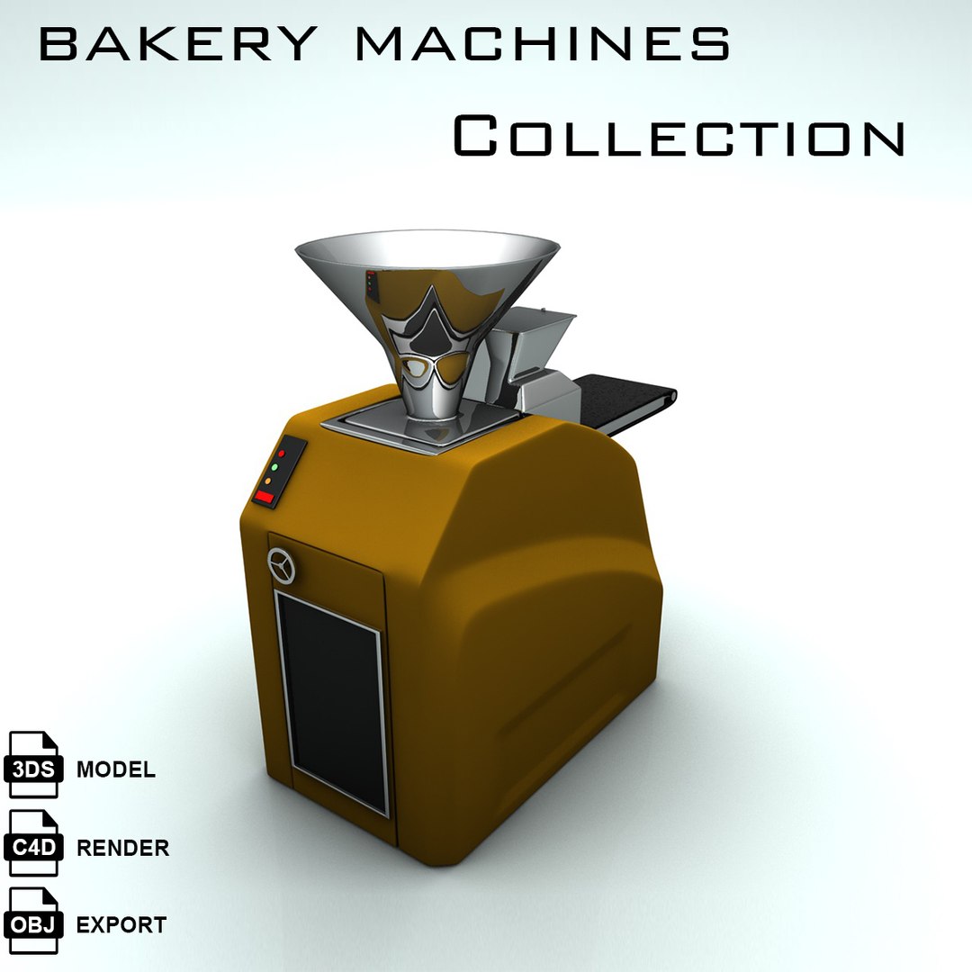 3d Bakery Machine Bake Model