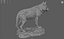 Realistic Wolf Sculpture 3D Printable