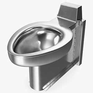 Floor Toilet Pan Steel New 3D model