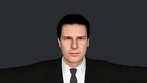 Tom Cruise  Hyper Realistic Full Body Fully Rigged 3D Character