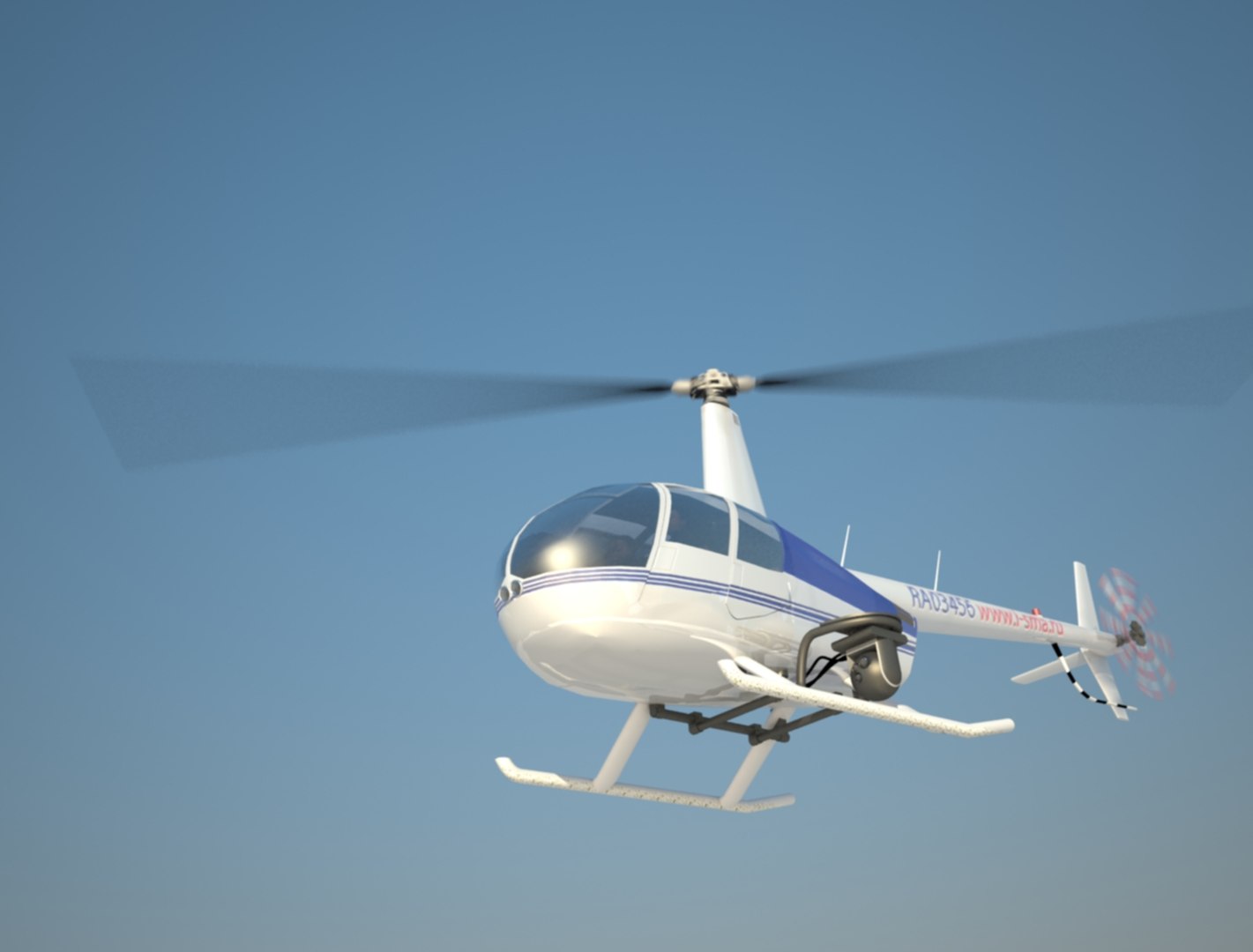 3D R44 Robinson Model | 1147915 | TurboSquid