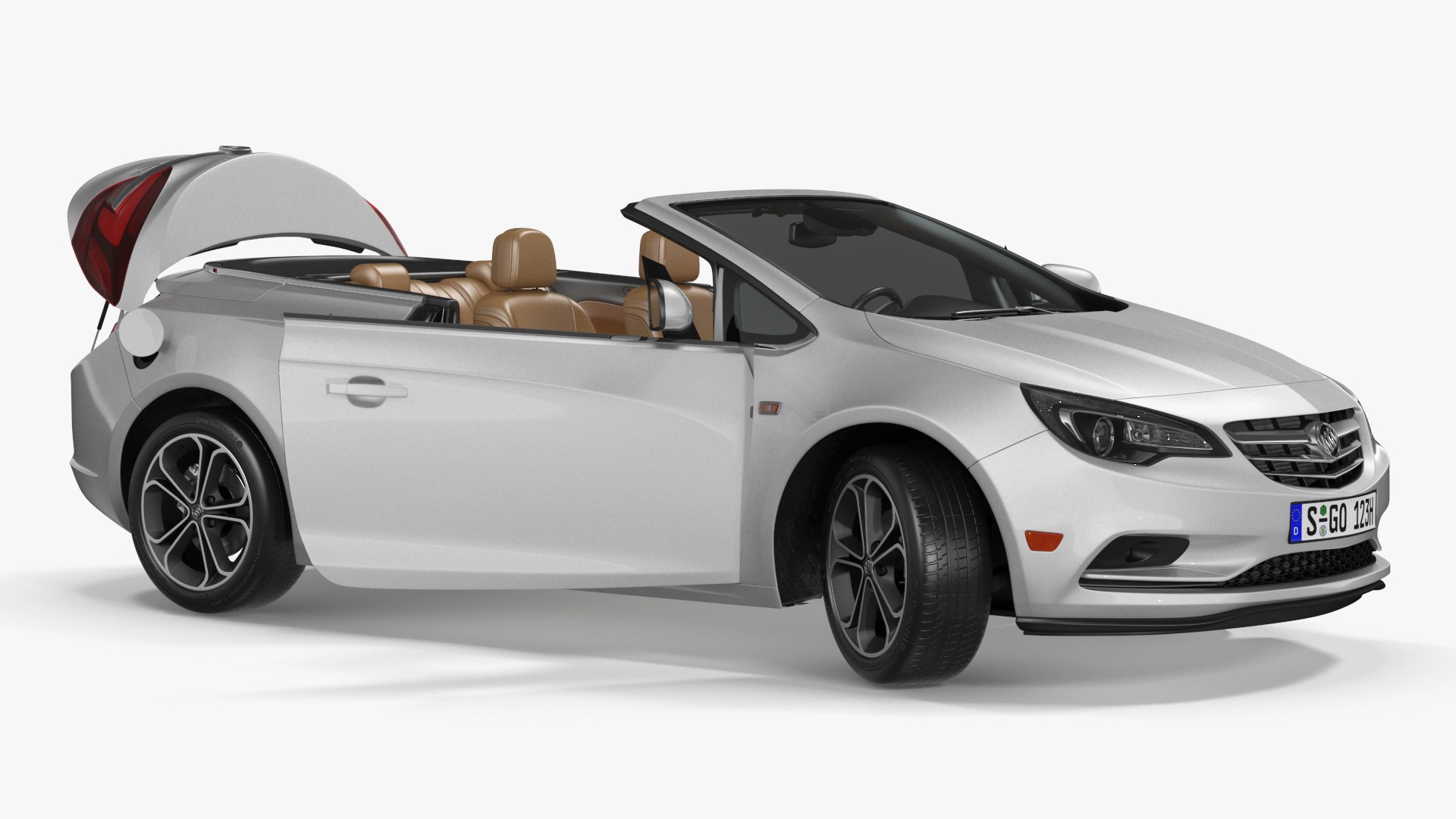 Buick Cascada Cabriolet Convertible Rigged 3D model preview