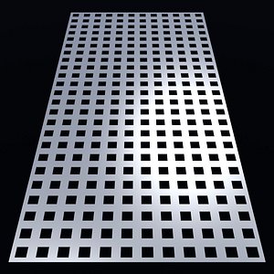 Perforated panel with 30 percent opening 25O116 3D model