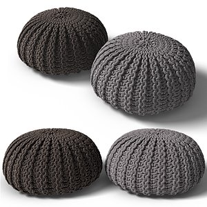 knitted pouf