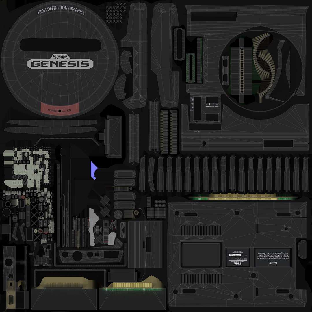 3D Sega Mega Drive  Genesis model https://p.turbosquid.com/ts-thumb/Rj/GaeLFw/Ya/uv1/jpg/1681210554/1920x1080/fit_q87/15c29a6c60cb90491da452e49b48f3b75fe765b6/uv1.jpg