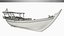 3D model Wooden Qatar Dhow with Canopy