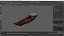 3D model Wooden Qatar Dhow with Canopy