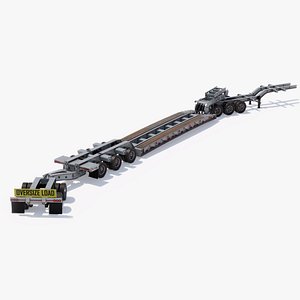 Lowboy 75 Ton Trailer 3D model