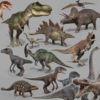 Colossal Dinosaur Pack 8K - fully animated