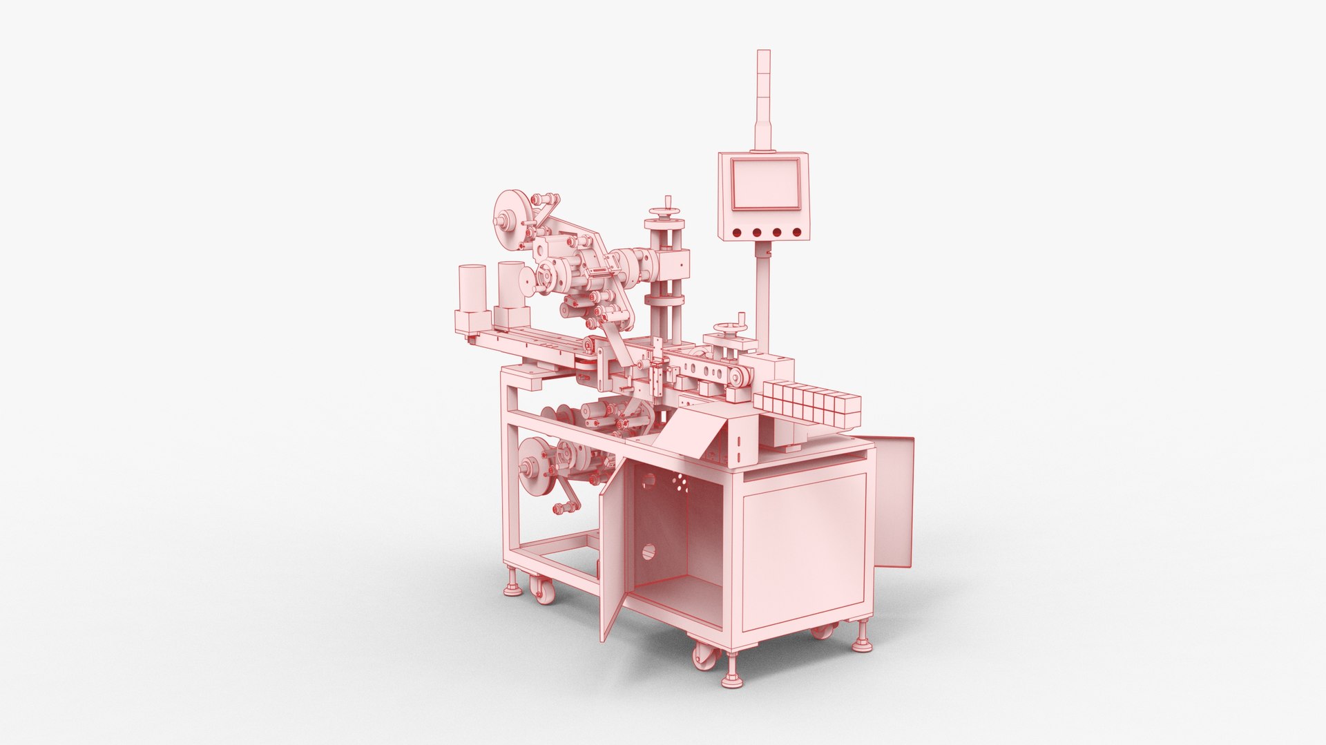 Stable Labelling Machine With Adjustable Axis 3D - TurboSquid 1885293