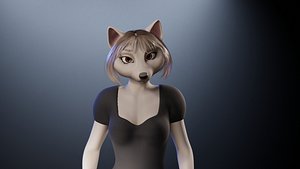Furry fox Alba with UE Mannequin rig