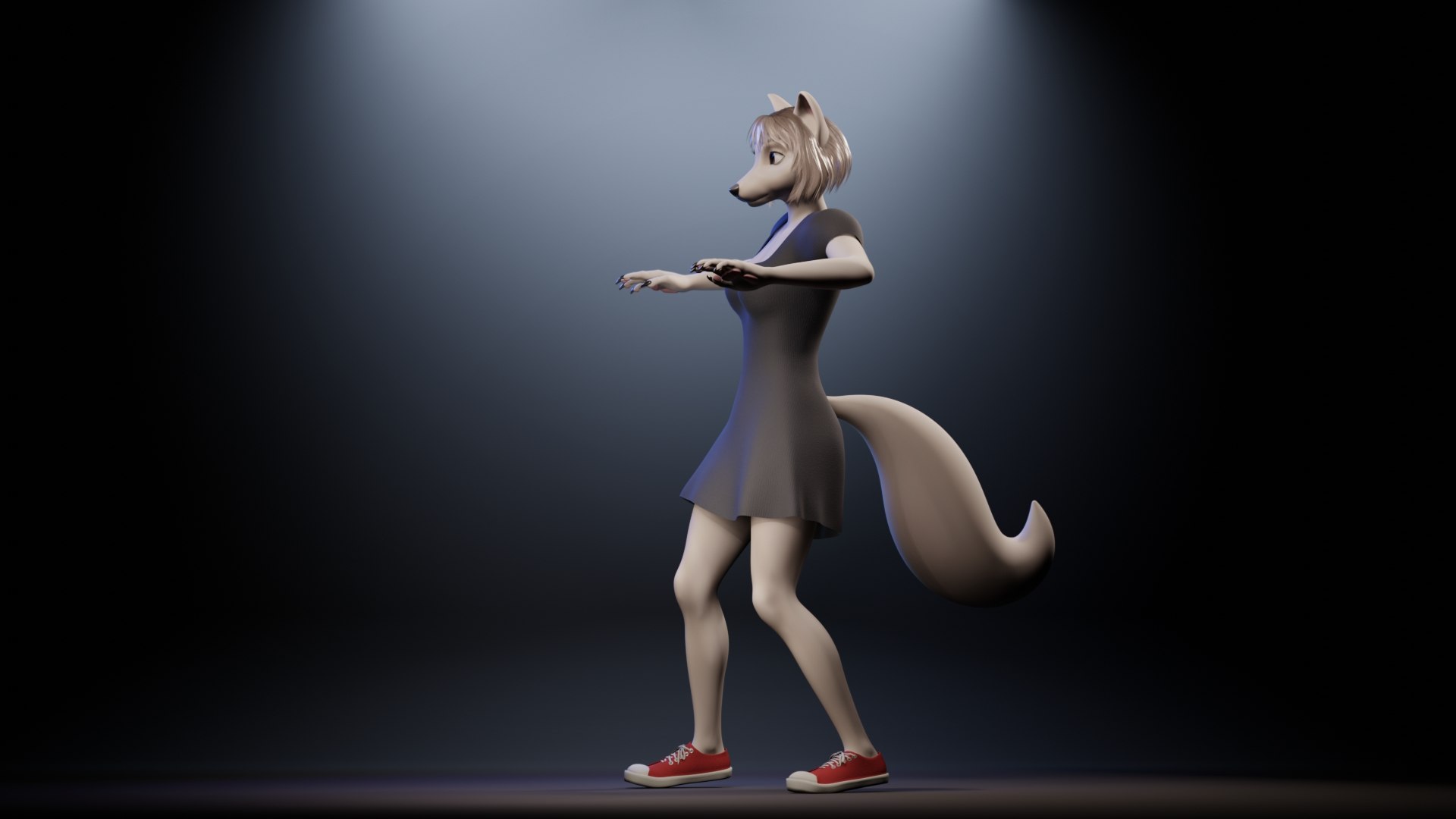 3D Model Furry Fox Alba With UE Mannequin Rig - TurboSquid 2366808