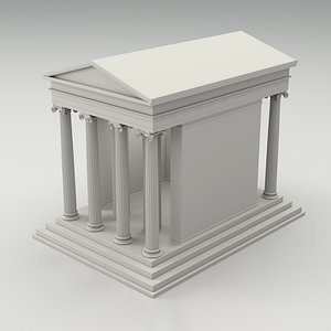 3D Athena Nike Temple model