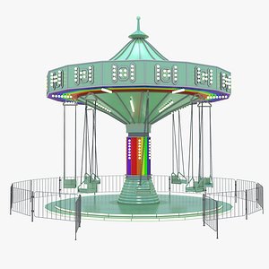3D Swing Ride - Green model