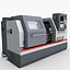 3D industrial equipments lathe tools model