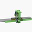 3D industrial equipments lathe tools model