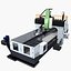 3D industrial equipments lathe tools model