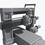 3D industrial equipments lathe tools model