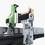 3D industrial equipments lathe tools model