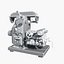 3D industrial equipments lathe tools model