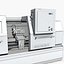 3D industrial equipments lathe tools model