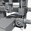3D industrial equipments lathe tools model