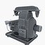 3D industrial equipments lathe tools model